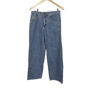American Outpost Women Jeans 10 High Rise Cotton Denim Solid Vintage Y2K Mom